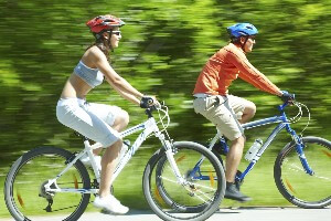 Woman Riding a Bike