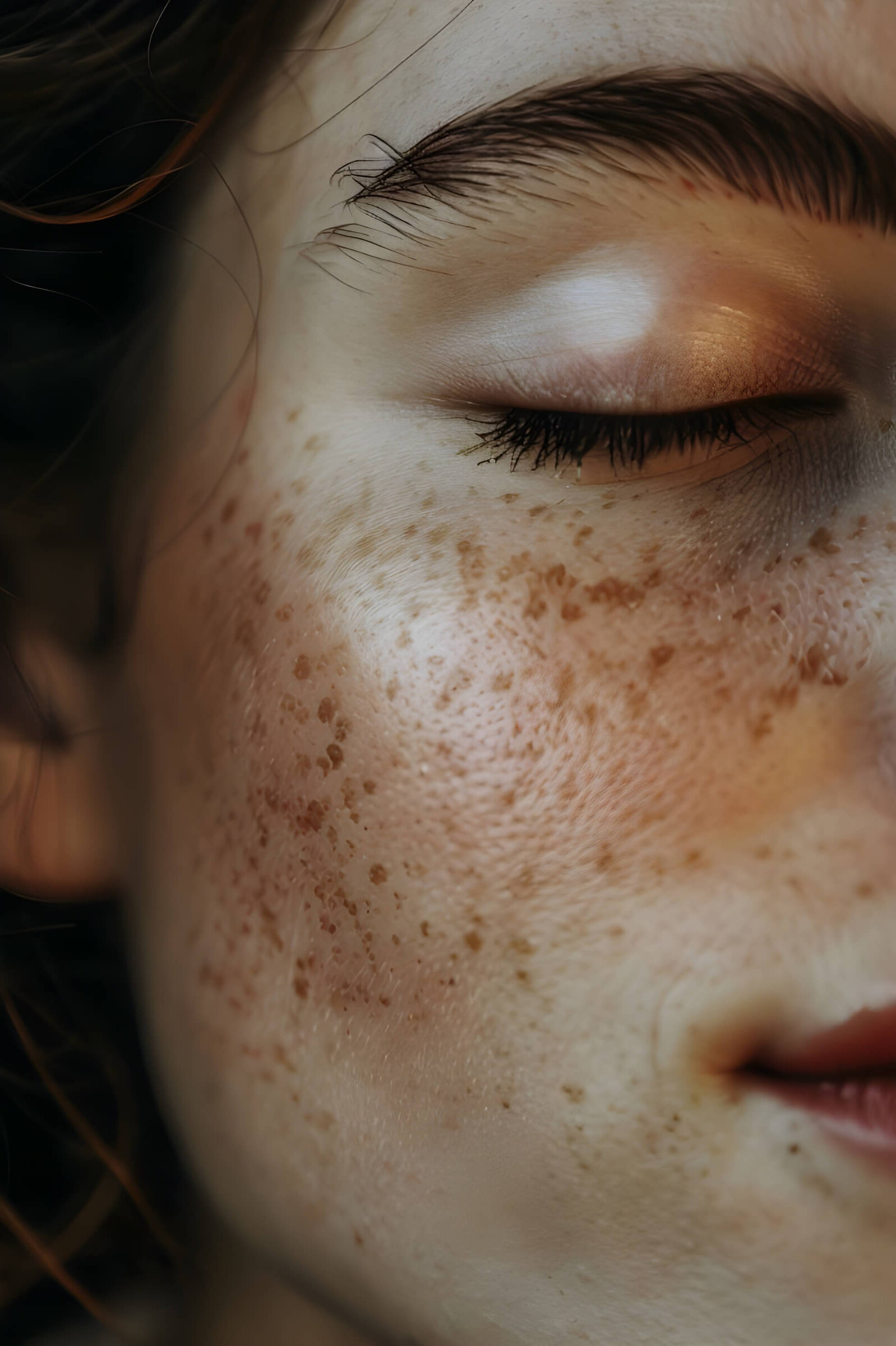 Image of a person with hyperpigmentation